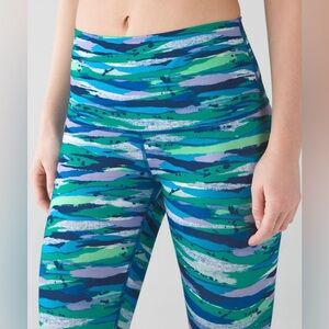 Lululemon Wunder Under Crop, High-Rise, Size 10, Color: Seven Wonders Multi